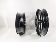 Load image into Gallery viewer, 02-07 Harley Touring Custom Black Wheel Rim Set 18x5.5 21x3.5