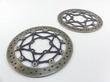 Load image into Gallery viewer, 2013 Triumph Street Triple 675R Front Brake Rotor Disc Set 4K T2021440�