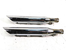 Load image into Gallery viewer, 2006 Harley Softail FXSTSI Springer Screamin Eagle 2 II Slash Cut Slip On Mufflers & Baffles