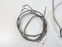 Load image into Gallery viewer, 2009 Harley Dyna FXDFSE CVO Fat Bob 10" Handlebars Brake Throttle Clutch Cables