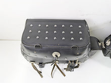 Load image into Gallery viewer, 2002 Indian Spirit Deluxe Studded Leather Saddlebag & Mount & Keys Set READ