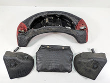 Load image into Gallery viewer, 09-13 Harley Touring Alligator Skin Trunk Backrest & Speaker Housings 52950-10