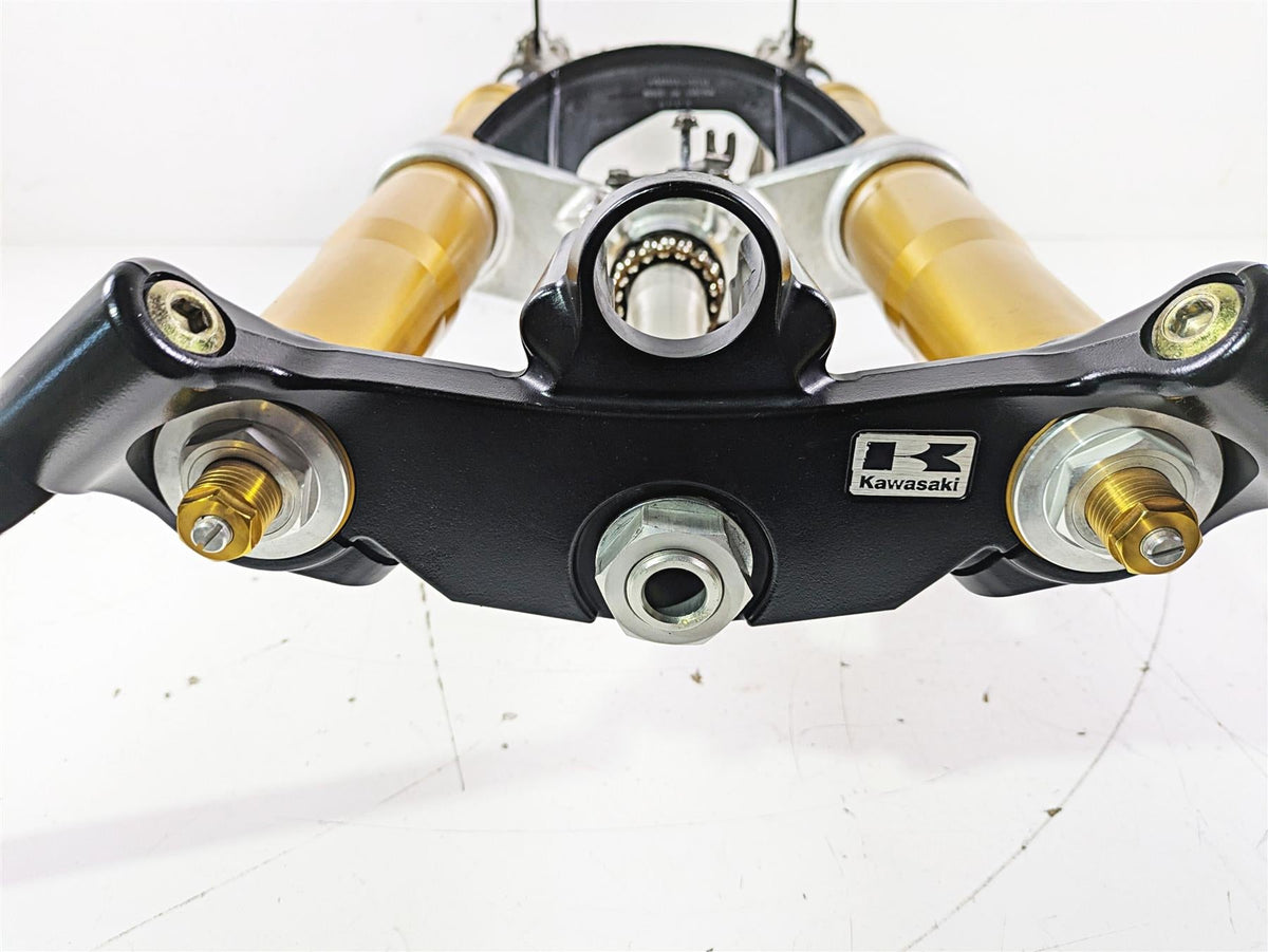 2005 Kawasaki ZX12R Ninja Full Front End Fork Leg Triple Tree Set