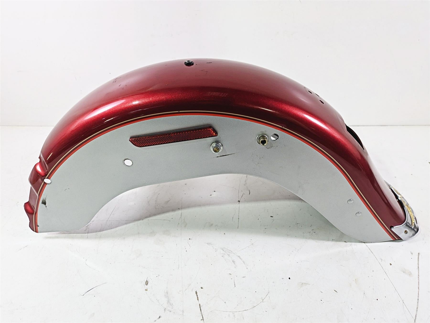 2004 Harley Softail FLSTF Fat Boy Rear Fender Sierra Red 59596-00A