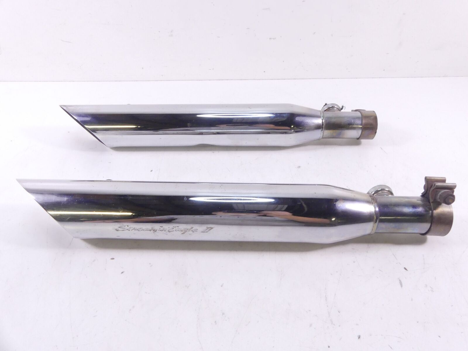 screaming eagle 2マフラー 03 Harley Screamin Eagle II Sportster Exhaust Slash Cut