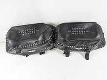 Load image into Gallery viewer, 2003 Harley FLSTC Softail Heritage 100th Saddlebag & Mount Set 90476-00 90477-00
