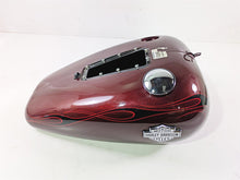 Load image into Gallery viewer, 2008 Harley FXCWC Softail Rocker Fuel Gas Petrol Tank Crimson Red -Dent 62105-08