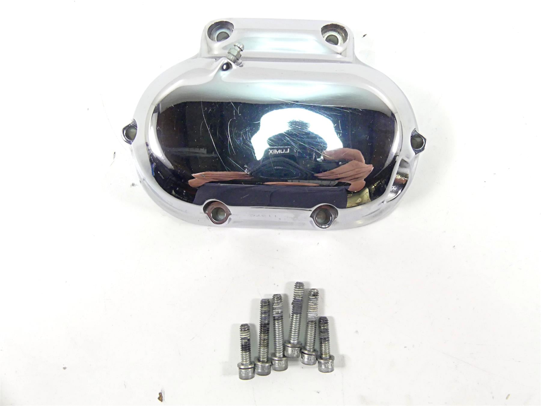 TRANSMISSION END COVER CHROME HARLEY SOFTAIL DYNA ELECTRA GLIDE ROAD KING TOUR - View #5