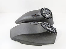 Load image into Gallery viewer, 2016 Victory Cross Country Wrinkle Black Saddlebag Lid & Speaker Set