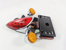 Load image into Gallery viewer, 2017 Indian Chieftain Limited Taillight Blinker Plate Holder Set Chrome 5138445