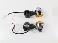 Load image into Gallery viewer, 2021 Indian Scout 1200 Chrome Front Blinker Turn Signals & Mounts 2412602