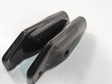 Load image into Gallery viewer, 2011 Ducati Hypermotard 1100 Evo SP Front Fork Lower Carbon Guards 46012801E