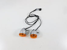 Load image into Gallery viewer, 2006 Harley Sportster XL883 Low Front Turn Signal Blinker Set Chrome 68972-00