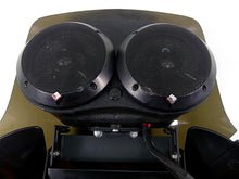 Load image into Gallery viewer, 2014 Harley Dyna FXDB Street Bob Front Fairing Windshield Rockford Speaker | Mototech271