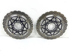 Load image into Gallery viewer, 2010 Kawasaki ZX1400 ZX14 R Ninja Front Brake Rotor Disc Set 41080-0102-5C