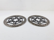 Load image into Gallery viewer, 2018 Aprilia RSV4 RR Brembo Front Brake Disc Rotor Set 330mm 2B001135 2B001136