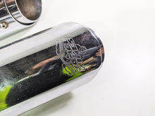 Load image into Gallery viewer, 2016 Harley Touring FLHR Road King 4" Chrome Slash Cut Vance Hines Muffler 16763