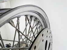 Load image into Gallery viewer, 2002 Indian Spirit Deluxe Spoke Front Wheel Rim & Rotor 16x3.5 1mm Runout 21-950