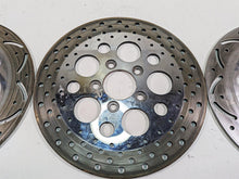 Load image into Gallery viewer, 00-07 Harley Davidson Touring Electra Glide Aftermarket Chrome Front Rear Brake Rotor Disc Set