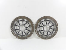 Load image into Gallery viewer, 2015 Ducati Monster 1200 S Front Brake Rotor Disc Set 49241351A 49241341A
