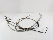 Load image into Gallery viewer, 2009 Harley FLSTSB Cross Bones Extended Brake Line Throttle Cable Set 15" | Mototech271