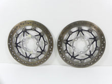 Load image into Gallery viewer, 2013 Triumph Street Triple 675R Front Brake Rotor Disc Set 4K T2021440�