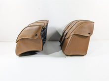 Load image into Gallery viewer, 2021 Indian Scout 1200 Saddlebag Leather Brown & Mounts Set 2880234