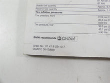 Load image into Gallery viewer, 2013 BMW R1200GS K255 Adventure Owners Rider Manual Book 01418534017