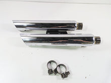 Load image into Gallery viewer, 2014 Harley FLS Softail Slim Vance Hines Twin Slash 3" Slip On Muffler READ 16341