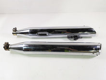 Load image into Gallery viewer, 2016 Harley Touring FLHR Road King 4" Chrome Slash Cut Vance Hines Muffler 16763
