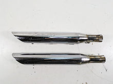 Load image into Gallery viewer, 2006 Harley Softail FXSTSI Springer Screamin Eagle 2 II Slash Cut Slip On Mufflers & Baffles
