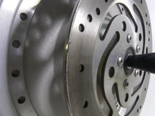 Load image into Gallery viewer, 2004 Harley Softail FLSTFI Fat Boy Straight Front Wheel Rim Solid 16x3 41038-00