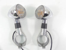 Load image into Gallery viewer, 2007 Honda VTX1800 T1 Front Chrome Blinker Turn Signal & Clamp Set 33400-MCV-R11 | Mototech271