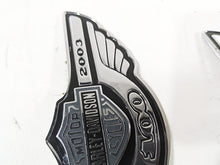 Load image into Gallery viewer, 2003 Harley Dyna FXDL Low Rider 100TH Tank Emblems Badges 62230-03A 62231-03A | Mototech271