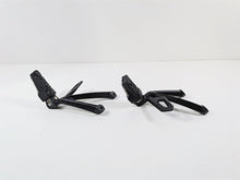 Load image into Gallery viewer, 2015 BMW R1200GS K50 Rear Black Passenger Foot Peg Set 46718526741 46718526742