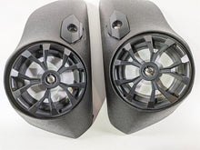 Load image into Gallery viewer, 2016 Victory Cross Country Wrinkle Black Saddlebag Lid & Speaker Set