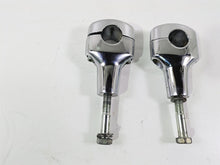 Load image into Gallery viewer, 2008 Harley FXCWC Softail Rocker Oem Chrome Fat Bar 3.6" Riser Set 56916-07