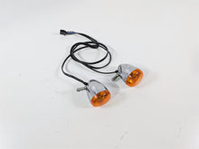 Load image into Gallery viewer, 2006 Harley Sportster XL883 Low Front Turn Signal Blinker Set Chrome 68972-00