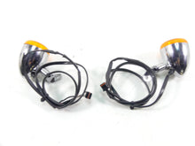 Load image into Gallery viewer, 2017 Harley Softail FXSB Breakout Front Chrome Blinker Turn Signal Set 67800520 | Mototech271