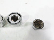 Load image into Gallery viewer, 2003 Harley Dyna FXDL Low Rider 100TH Front Rear Chrome Axle Nut Cover Set | Mototech271