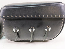 Load image into Gallery viewer, 2006 Honda VT1100 C2 Shadow Leatherlyke Studded Saddlebag Saddle Bag Set ACC310