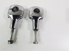Load image into Gallery viewer, 2008 Harley FXCWC Softail Rocker Oem Chrome Fat Bar 3.6" Riser Set 56916-07