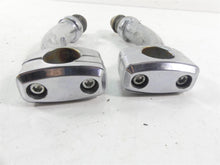 Load image into Gallery viewer, 2002 Harley Softail FXSTDI Deuce Handlebar Handle Bar Riser Holder Set 56135-00A