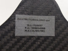 Load image into Gallery viewer, 2008 Ducati Hypermotard 1100S Rear Carbon Fiber Fender Mud Guard 96985408B
