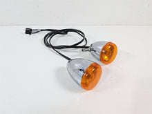 Load image into Gallery viewer, 2006 Harley Sportster XL883 Low Front Turn Signal Blinker Set Chrome 68972-00