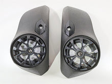 Load image into Gallery viewer, 2016 Victory Cross Country Wrinkle Black Saddlebag Lid & Speaker Set