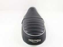Load image into Gallery viewer, 2013 Triumph Bonneville Rider Driver Duo Seat Saddle - No Tears T2302334