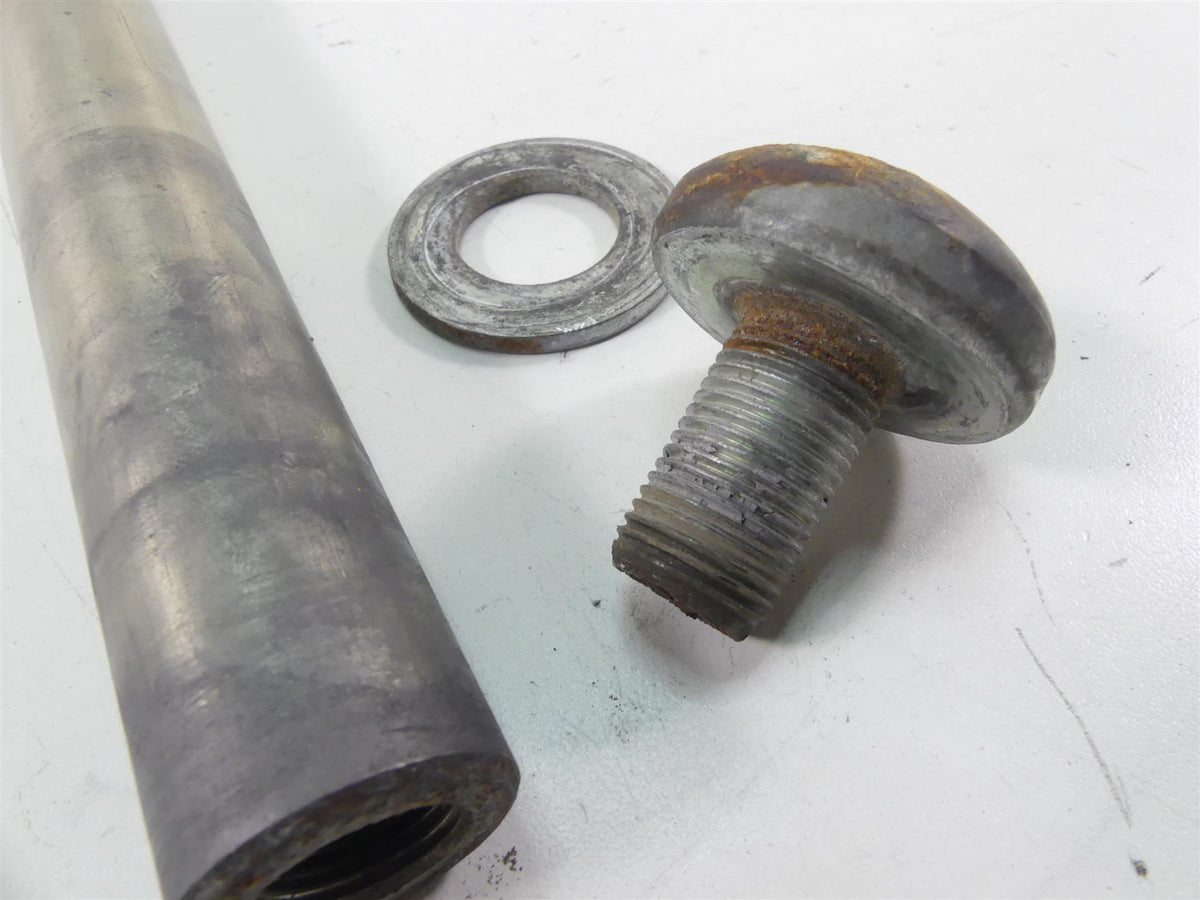 h. 2008 Harley FXCWC Softail Rocker C Front Axle Spindle