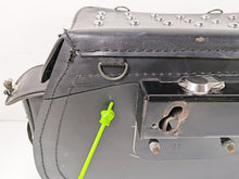 Load image into Gallery viewer, 2002 Indian Spirit Deluxe Studded Leather Saddlebag & Mount & Keys Set READ