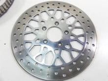 Load image into Gallery viewer, 2004 Harley FXDWGI Dyna Wide Glide American Wire Chrome Pulley Brake Rotor Set